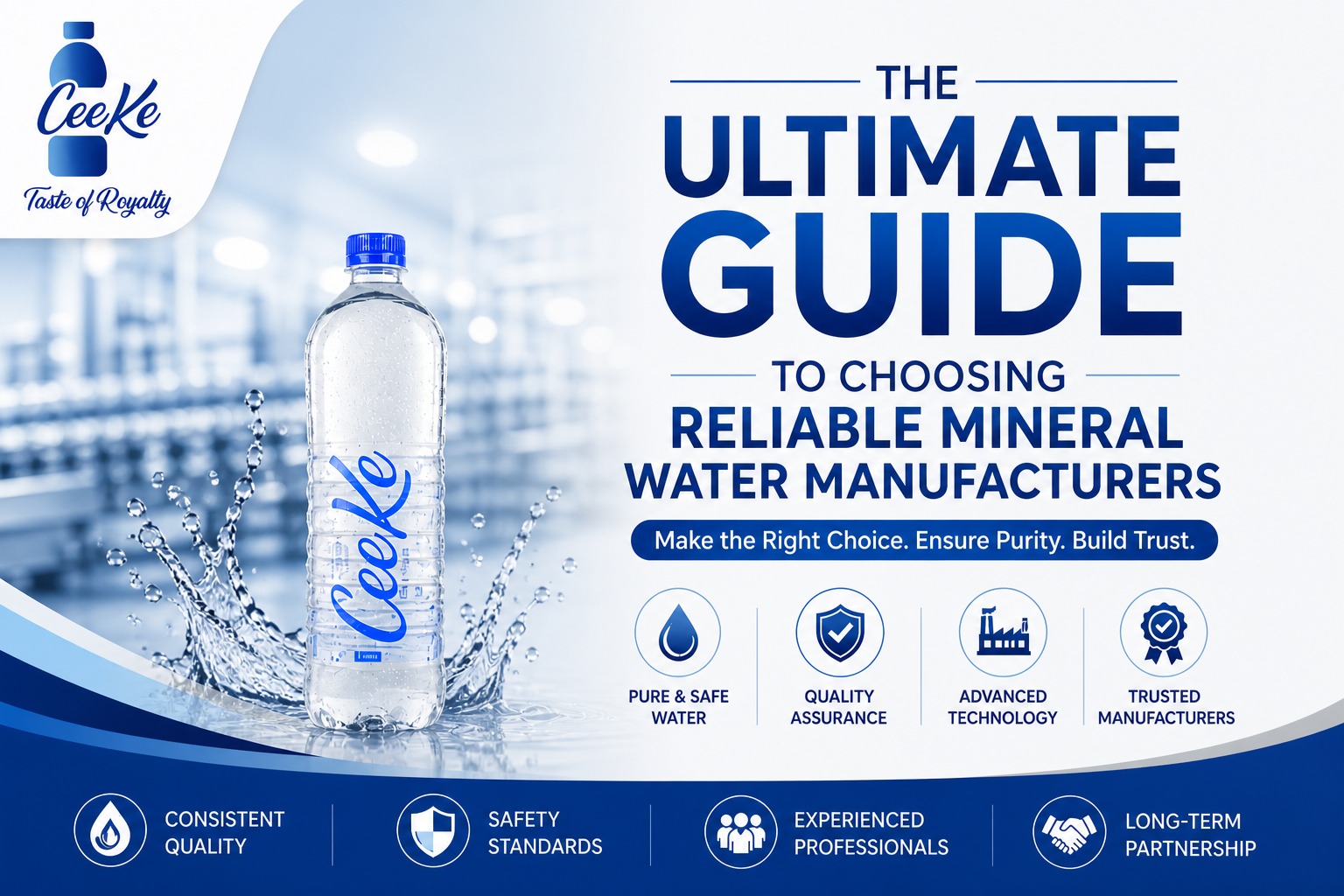 Guide to Choosing Reliable Mineral Water Manufacturers
